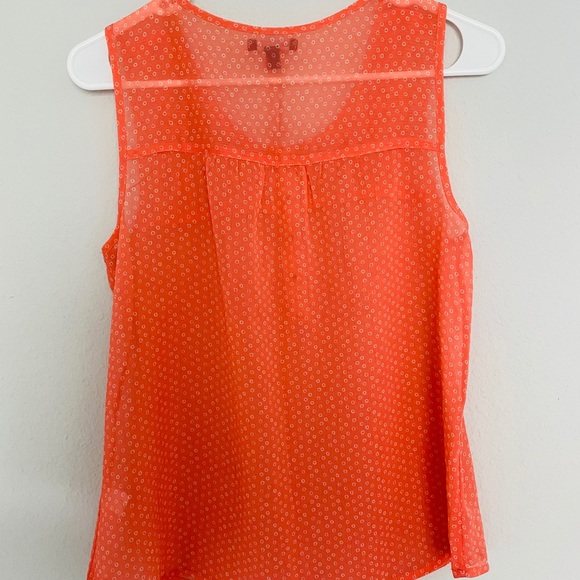 GAP Coral Slightly Sheer Flowy Tank Small - Picture 6 of 6